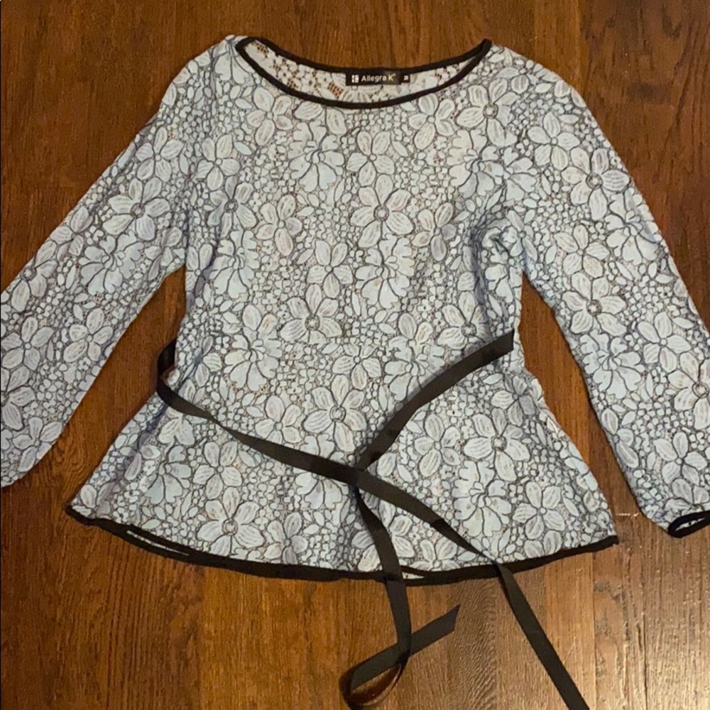Lacy Floral Blouse
